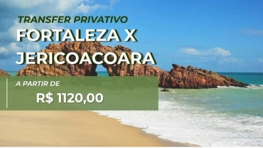 TRANSFER PRIVATIVO FORTALEZA X JERICOACOARA - PARA 4 PESSOAS (IDA OU VOLTA)